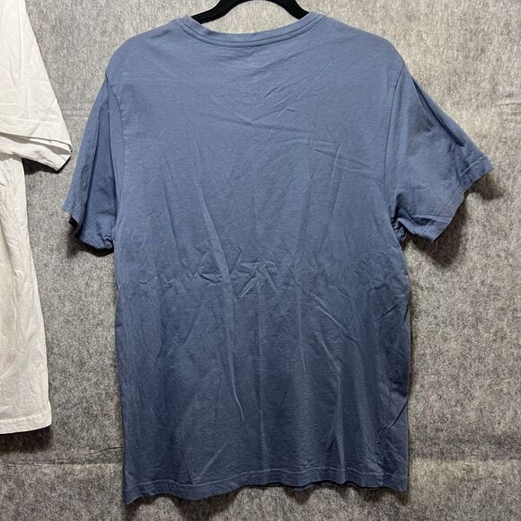 Hurley T Shirts Large Mens Blue‎ White Short Sleeve Bundle Of 2 Graphic Tees - Picture 8 of 9
